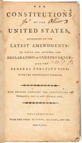 book Constitution of the United States of America: With the Amendments Thereto, to Which Are Prefixed ...