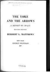 book The yoke and the arrows: a report on Spain.