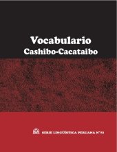 book Vocabulario cashibo-cacataibo (Pano)