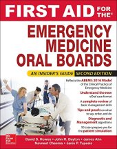 book First Aid for the Emergency Medicine Oral Boards, Second Edition