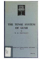 book The tense system of Gusii