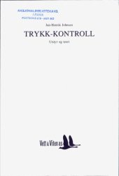 book Trykk-kontroll : utstyr og teori