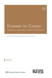 book Economía del cuidado: valoración y visibilización del trabajo no remunerado