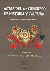 book Actas del 1er. Congreso de Historia y Cultura