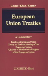 book European Union Treaties: Treaty on European Union, Treaty on the Functioning of the European Union