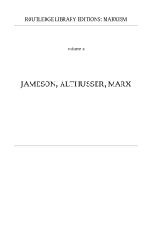 book Jameson, Althusser, Marx (RLE Marxism): An Introduction to 'The Political Unconscious'