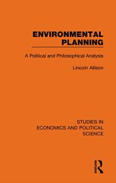 book Environmental Planning: A Political and Philosophical Analysis