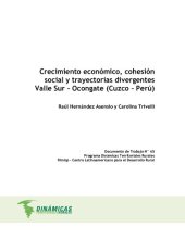 book Crecimiento económico, cohesión social y trayectorias divergentes Valle Sur – Ocongate (Cuzco – Perú)