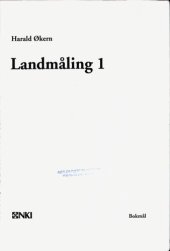 book Landmåling. 1