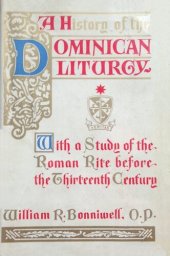 book A History of the Dominican Liturgy