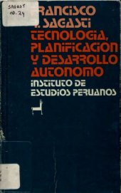 book Tecnología, planificación y desarrollo autónomo