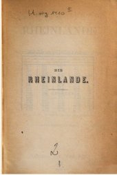 book Die Rheinlande von der schweizer bis zur holländischen Grenze : Handbuch für Reisende