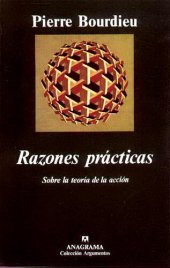 book Razones prácticas. Sobre la teoria de la acción