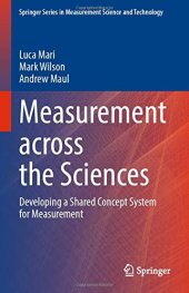 book Measurement across the Sciences: Developing a Shared Concept System for Measurement (Springer Series in Measurement Science and Technology)