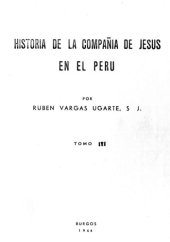 book Historia de la Compañía de Jesús en el Perú