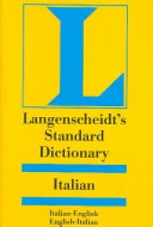 book Langenscheidt's standard Italian dictionary, Italian-English, English-Italian