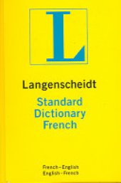 book Langenscheidt Standard Dictionary French: French-English/English-French