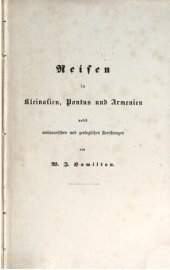 book Reisen in Kleinasien, Pontus und Armenien nebst antiquarischen und geologischen Forschungen