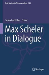 book Max Scheler in Dialogue