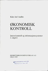 book Økonomisk kontroll : intern kontroll og informasjonssystemer