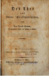 book Der Thee [Tee] und seine Stellvertreter