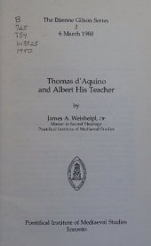 book Thomas d'Aquino and Albert His Teacher