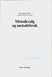 book Metodevalg og metodebruk