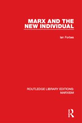 book Marx and the New Individual