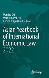 book Asian Yearbook of International Economic Law 2022