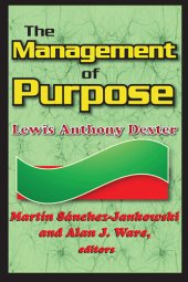 book The Management of Purpose