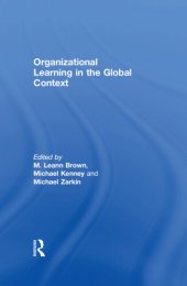 book Organizational Learning in the Global Context