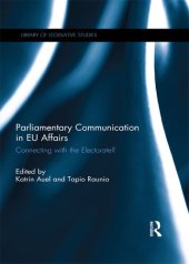 book Parliamentary Communication in EU Affairs: Connecting With the Electorate?