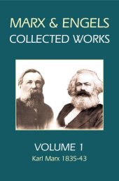 book Marx & Engels Collected Works. Volume 1: Karl Marx 1835-43