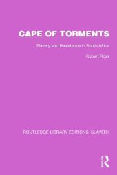 book Cape of Torments: Slavery and Resistance in South Africa