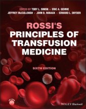 book Rossi's Principles of Transfusion Medicine, 6th Edition