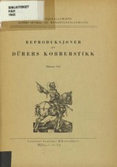 book Reproduksjoner av Dürers kobberstikk