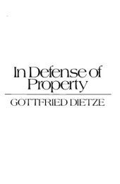 book In defense of property