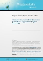 book Tiempos de papel : Publicaciones periódicas argentinas (Siglos XIX-XX)