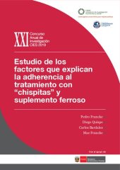 book Estudio de los factores que explican la adherencia al tratamiento con “chispitas” y suplemento ferroso