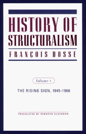 book History of Structuralism; The Rising Sign 1945 1966 (Volume I)