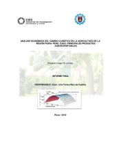 book Análisis económico del cambio climático en la agricultura de la región Piura - Perú. Caso: Principales productos agroexportables