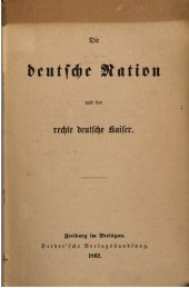 book Die deutsche Nation und der rechte deutsche Kaiser