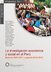 book La investigación económica y social en el Perú. Balance 2007-2011 y agenda 2012-2016