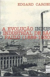 book A Evolução Industrial de São Paulo 1889 1930