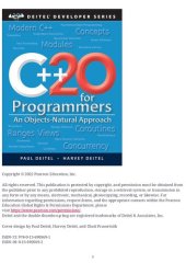 book C++20 for Programmers: An Objects-Natural Approach