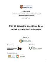 book Plan de Desarrollo Económico Local de la Provincia de Chachapoyas (Amazonas, Perú)