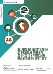 book Balance de investigación en políticas públicas 2011-2016 y agenda de investigación 2017-2021 (Perú)