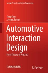 book Automotive Interaction Design: From Theory to Practice