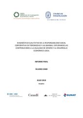 book Diagnóstico cualitativo de la responsabilidad social corporativa en Toromocho y Las Bambas: Explorando las contribuciones a la igualdad de género y al desarrollo económico local. Informe Final