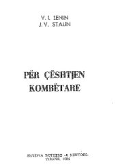 book Për çështjen kombëtare